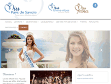 Tablet Screenshot of miss-pays-de-savoie.com